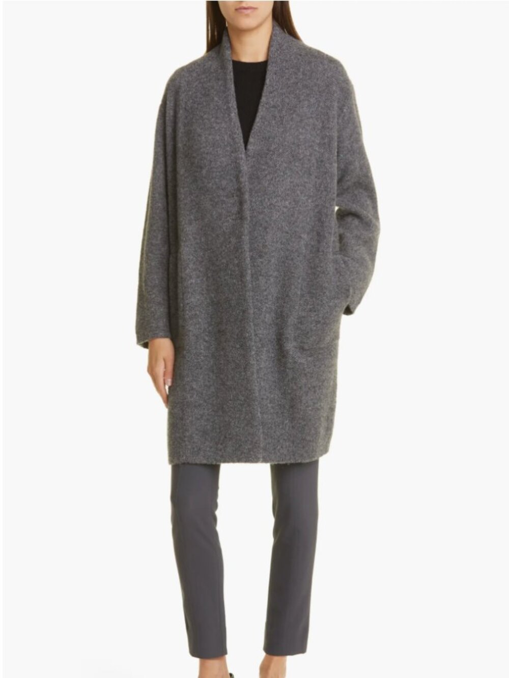 Vince Bouclé Wool Blend Cardigan Coat